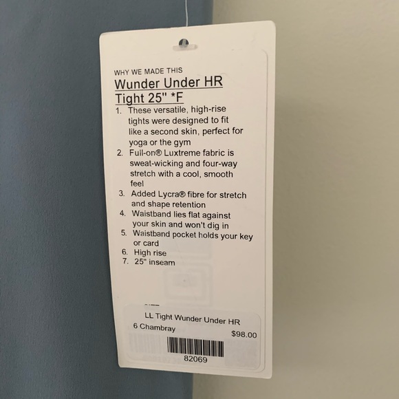 Lululemon Wunder Under HR Tight 25" - Picture 5 of 6